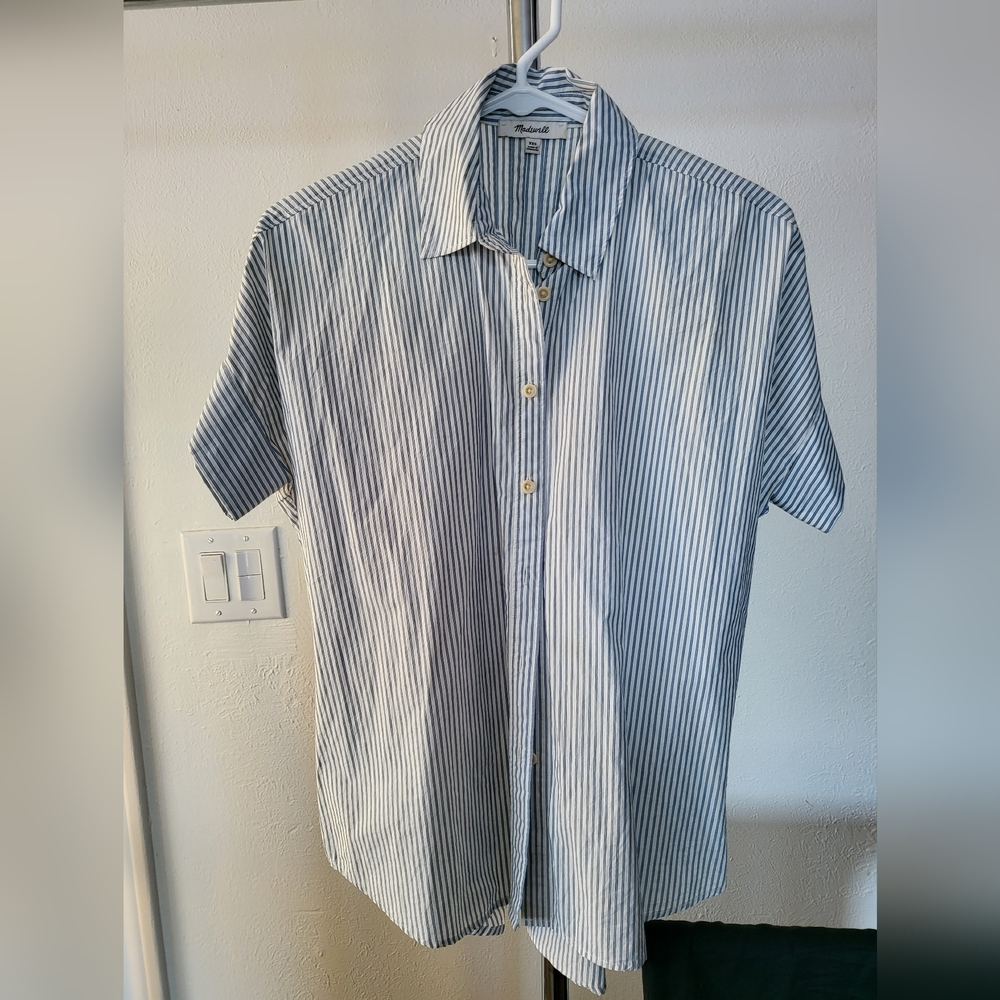 Madewekk Blue Striped Shirt